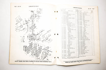OMC 4401, 278881 Evinrude Parts Catalog 1967 Speedifour
