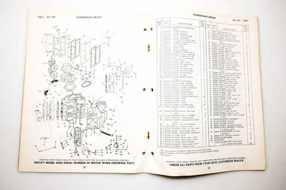 OMC 4401, 278881 Evinrude Parts Catalog 1967 Speedifour
