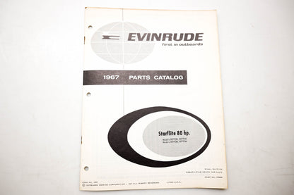 OMC 4402, 278882 Evinrude Parts Catalog 1967 Starflite 80hp