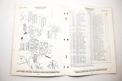 OMC 4402, 278882 Evinrude Parts Catalog 1967 Starflite 80hp