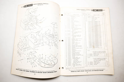 OMC 4404, 278884 Evinrude Parts Catalog 1967 Outboard Accessories