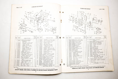 OMC 4313, 278774 Evinrude Parts Catalog 1966 Lightwin Ducktwin Yachtwin