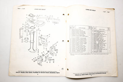 OMC 4392, 278870 Evinrude Parts Catalog 1967 Angler