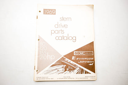OMC 4611, 383857 Stern Drive Parts Catalog 1969