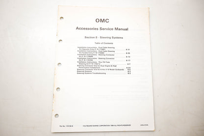 OMC 174156-8 Accessories Service Manual Section 8