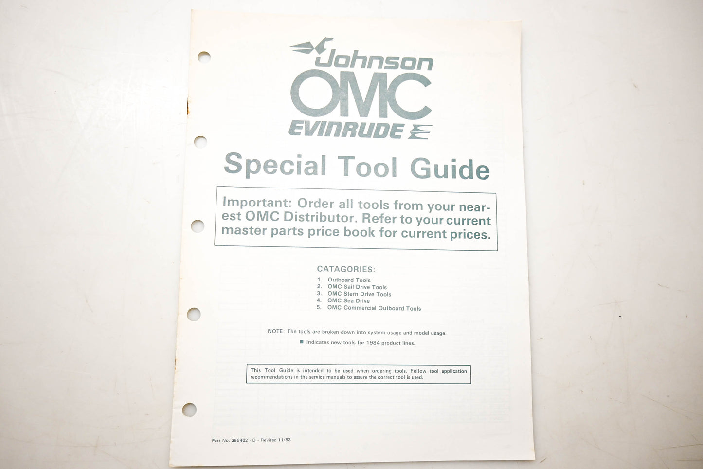 OMC 395402 Special Tool Guide