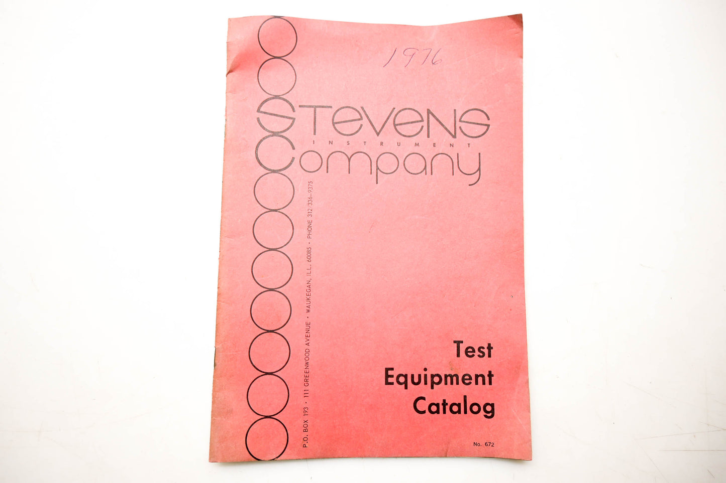 Stevens Company 672 Test Equipment Catalog