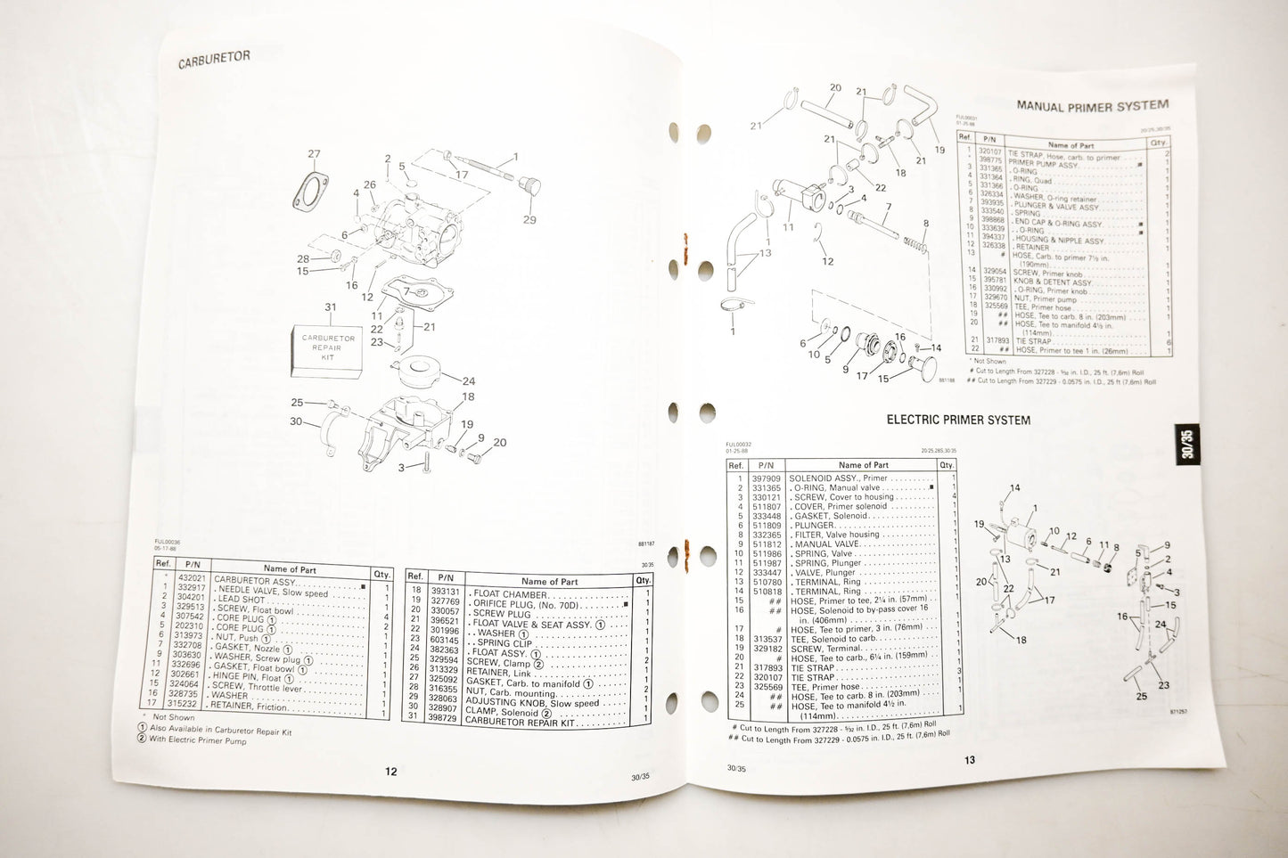 OMC 432220 Parts Catalog 30/35 Models