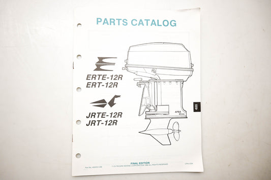OMC 432225 Parts Catalog ERTR-12R ERT-12R JRTE-12R JRT-12R