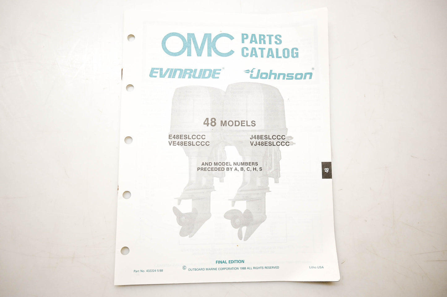 OMC 432224 Parts Catalog 48 Models