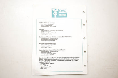 OMC 432233 Parts Catalog 88/90/110 Models