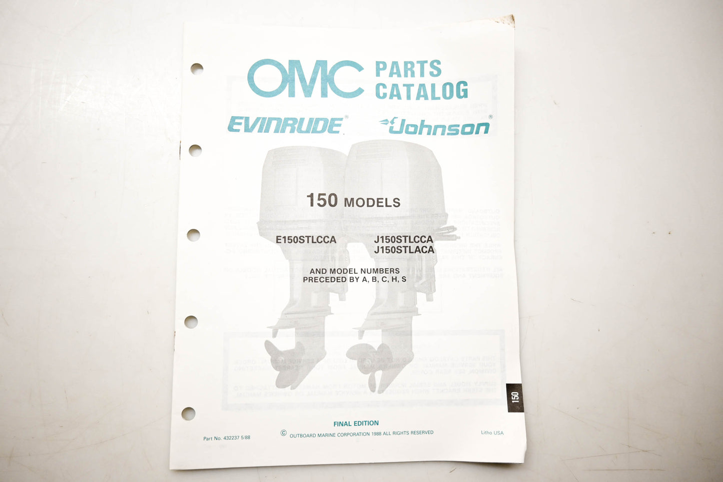 OMC 432237 Parts Catalog 150 Models