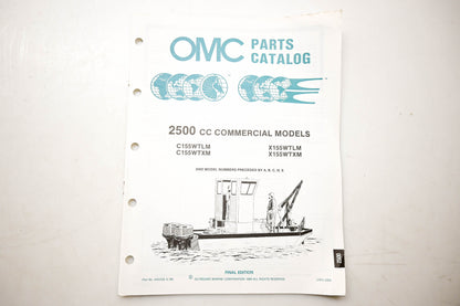 OMC 432239 Parts Catalog 2500 CC Commercial Models