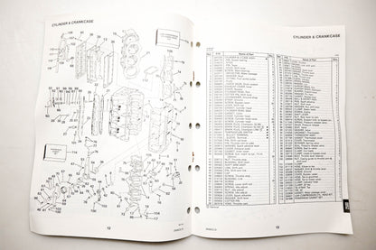 OMC 432239 Parts Catalog 2500 CC Commercial Models