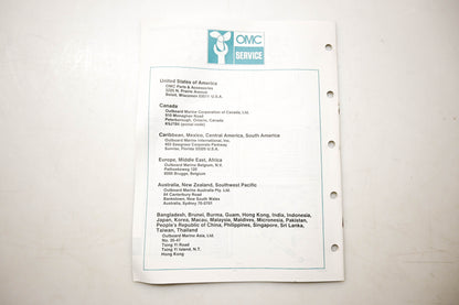 OMC 432238 Parts Catalog 150/175 Models