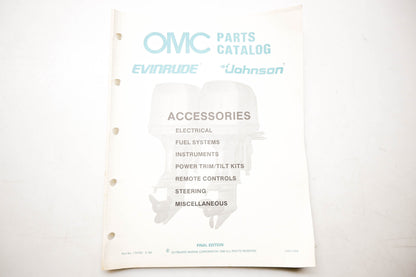 OMC 174750 Parts Catalog Accessories