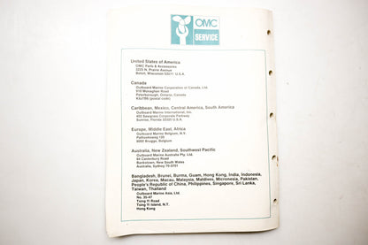 OMC 174750 Parts Catalog Accessories