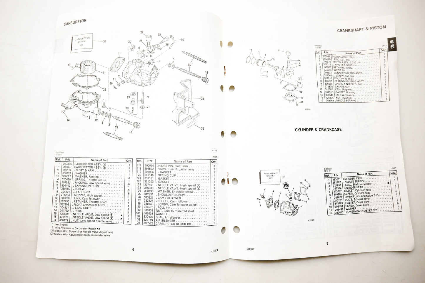OMC 432205 Parts Catalog Junior Colt Models