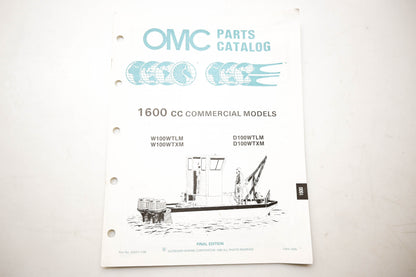 OMC 432231 Parts Catalog 1600 CC Commercial Models