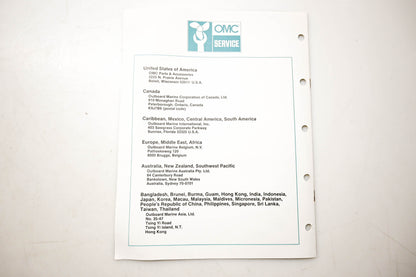 OMC 432208 Parts Catalog 4 Models