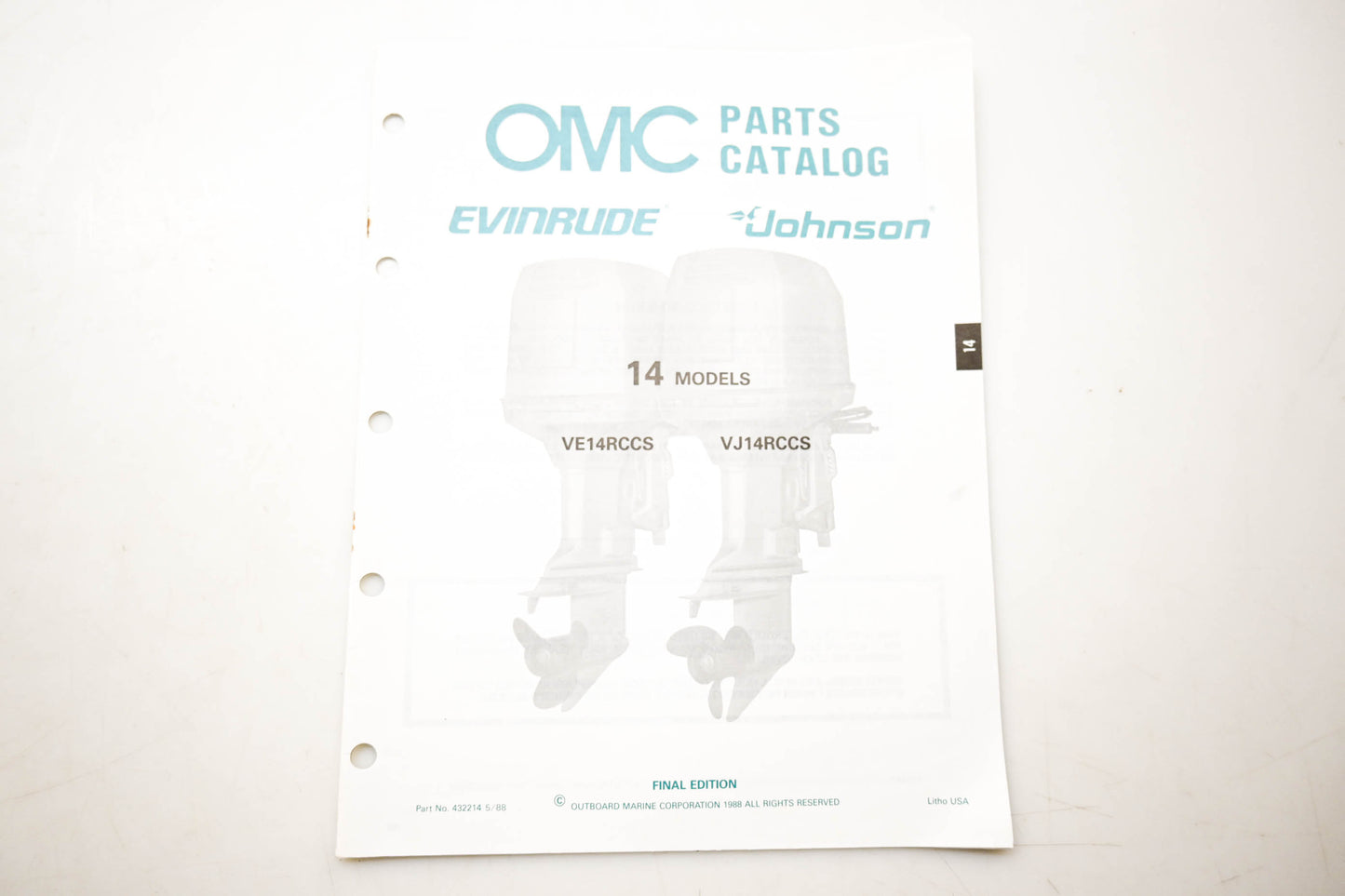 OMC 432214 Parts Catalog 14 Models