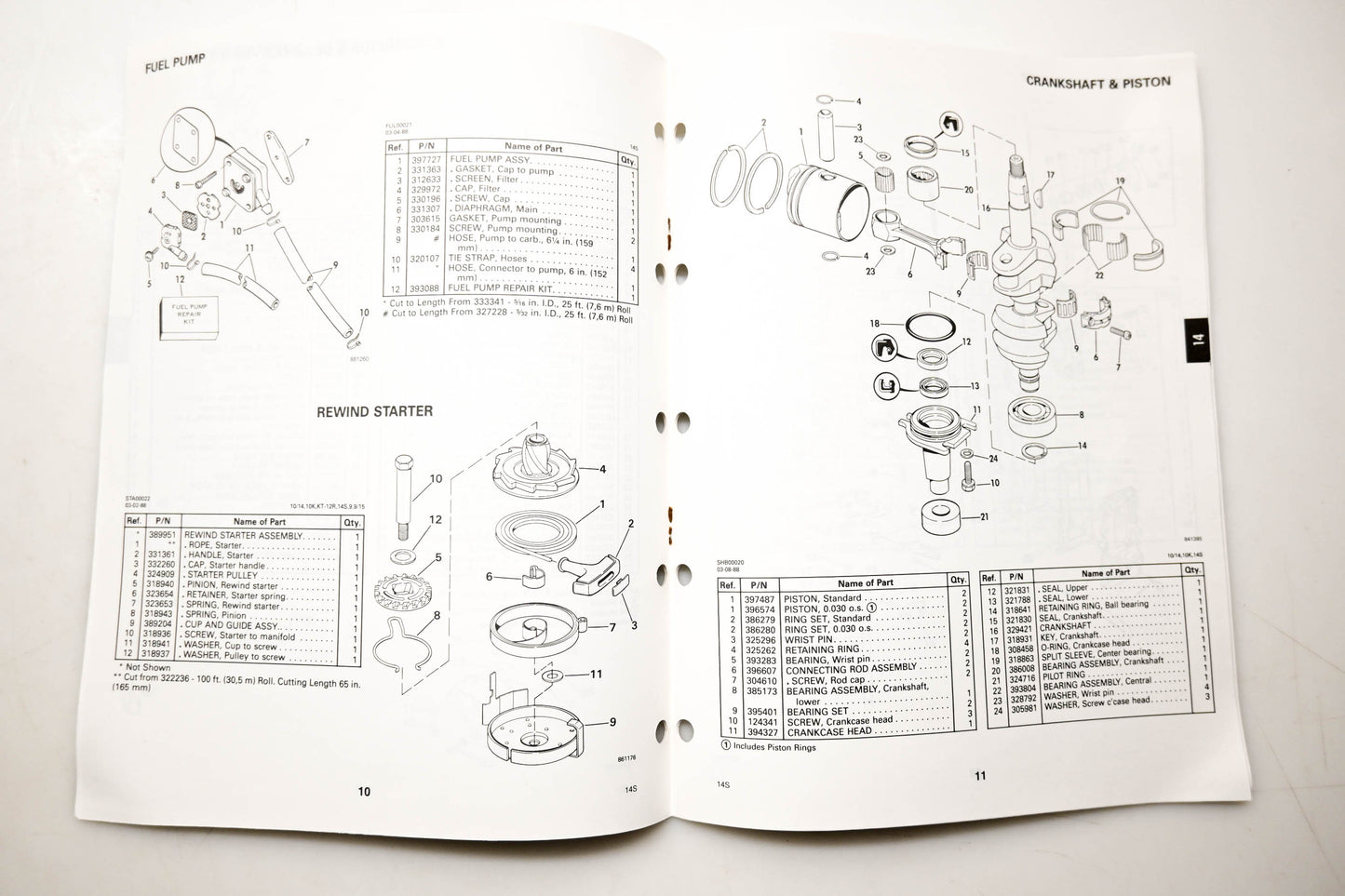 OMC 432214 Parts Catalog 14 Models