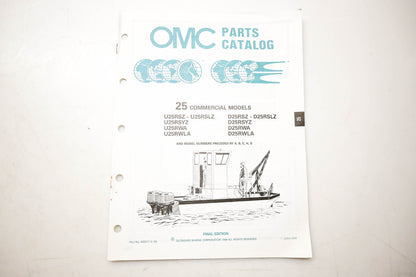 OMC 432217 Parts Catalog 25 Commercial Models