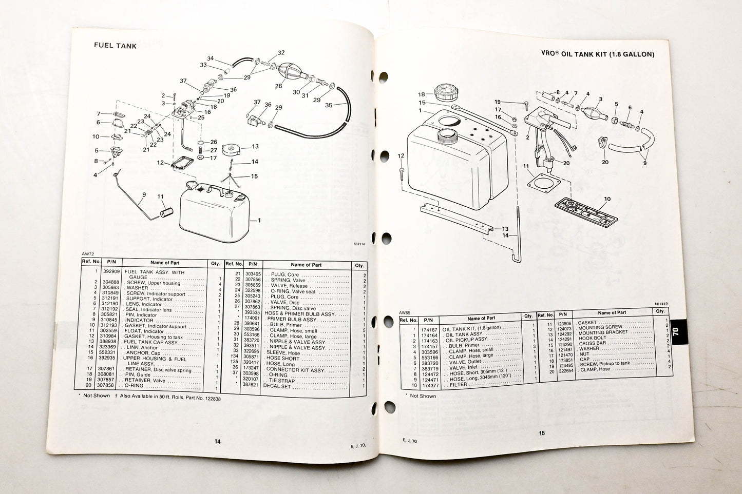 OMC 397294 Parts Catalog 70 Models