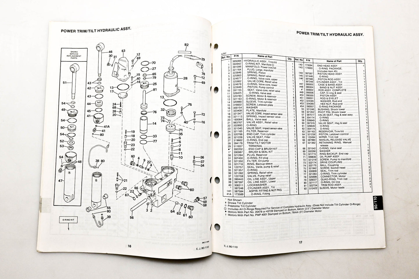 OMC 397295 Parts Catalog 90/110 Models