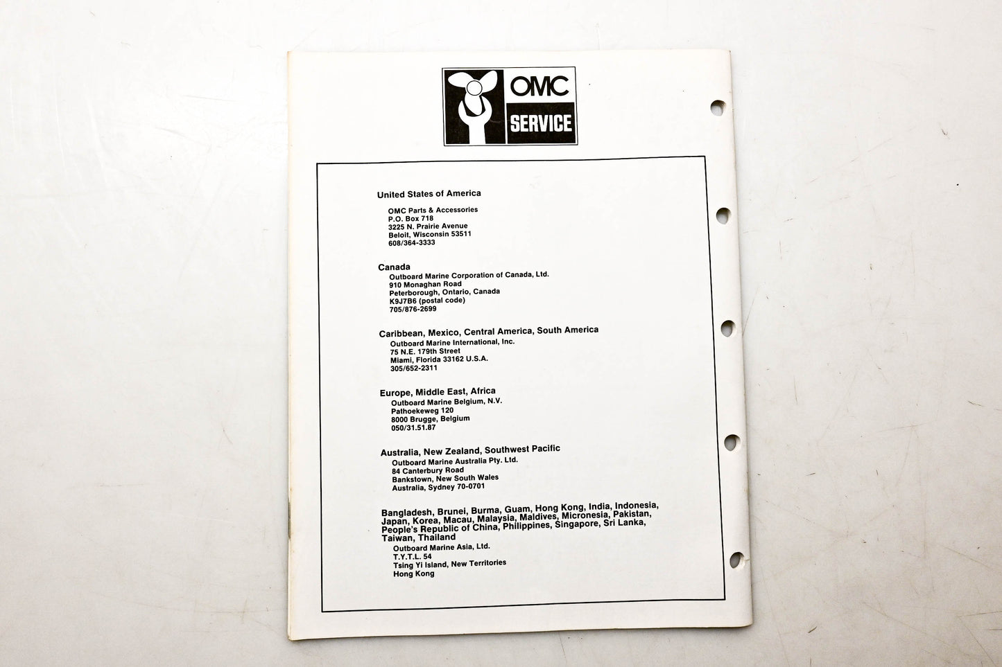 OMC 397295 Parts Catalog 90/110 Models
