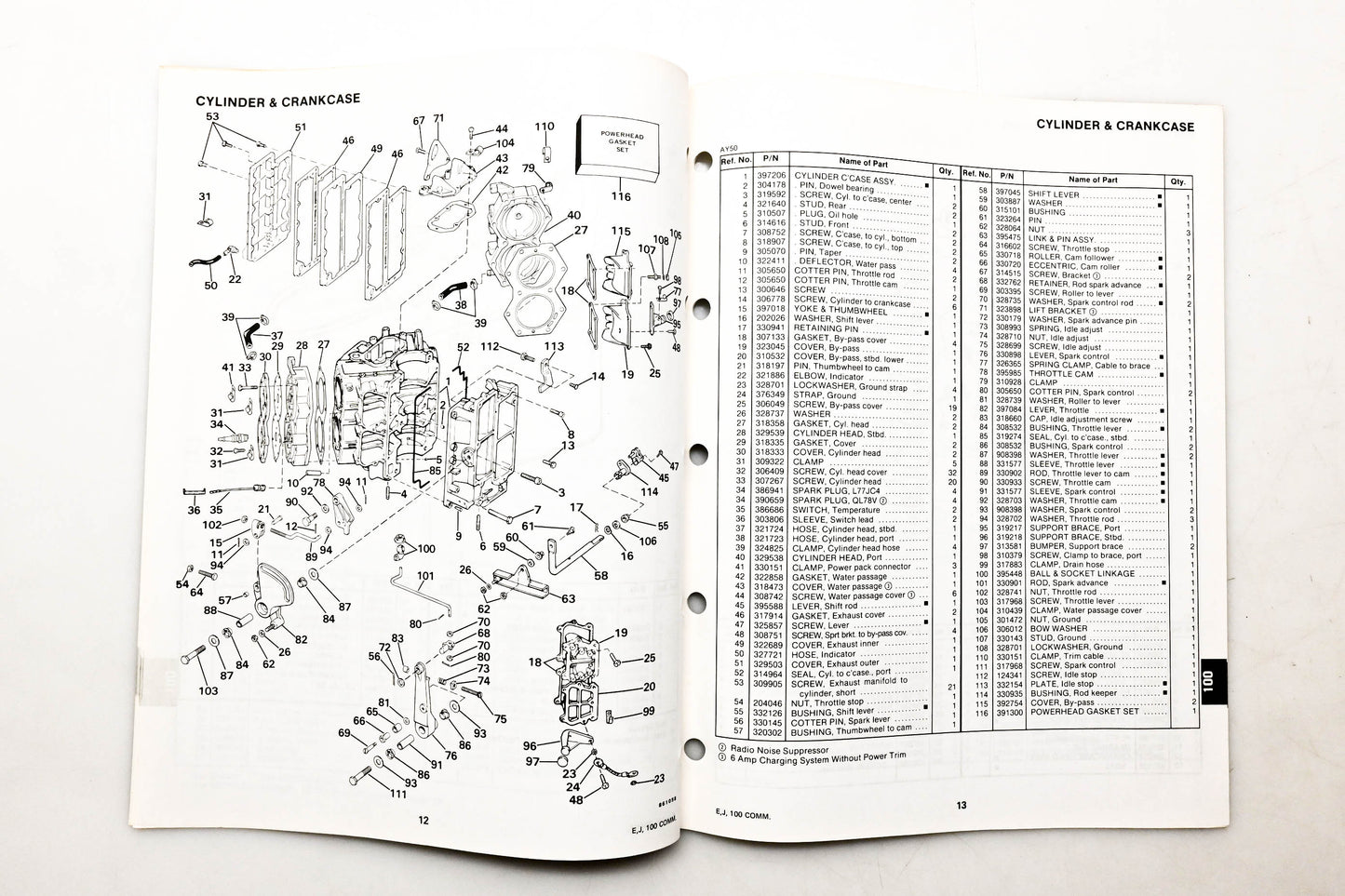 OMC 397296 Parts Catalog 100 Models