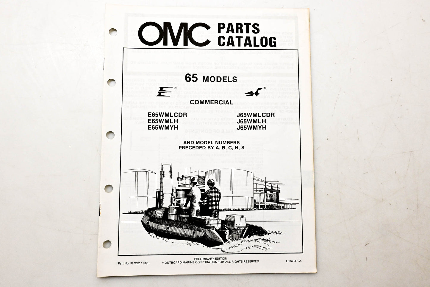 OMC 397292 Parts Catalog 65 Models
