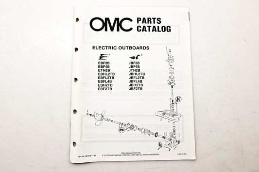 OMC 397278 Parts Catalog Electric Outboards
