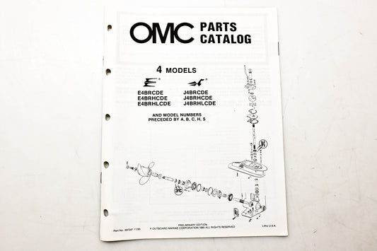 OMC 397347 Parts Catalog 4 Models