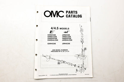 OMC 397282 Parts Catalog 4/4.5 Models