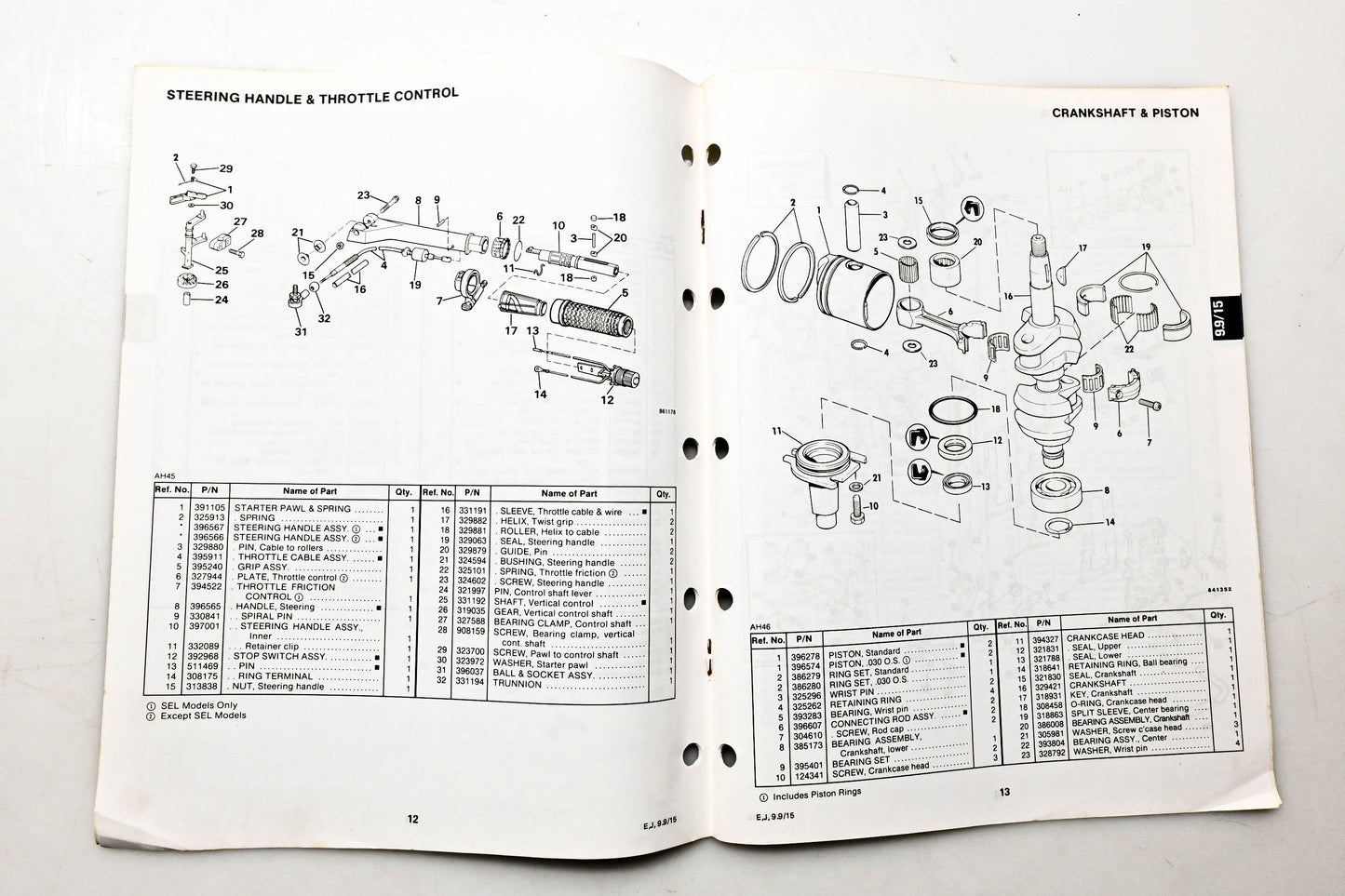 OMC 397284 Parts Catalog 9.9/15 Models
