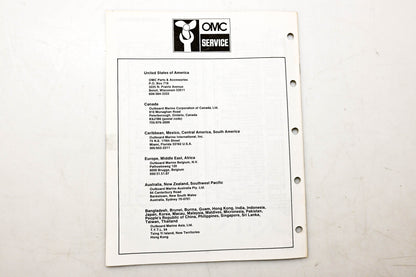 OMC 397287 Parts Catalog 30/35 Models