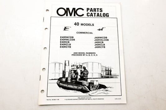 OMC 397288 Parts Catalog 40 Models