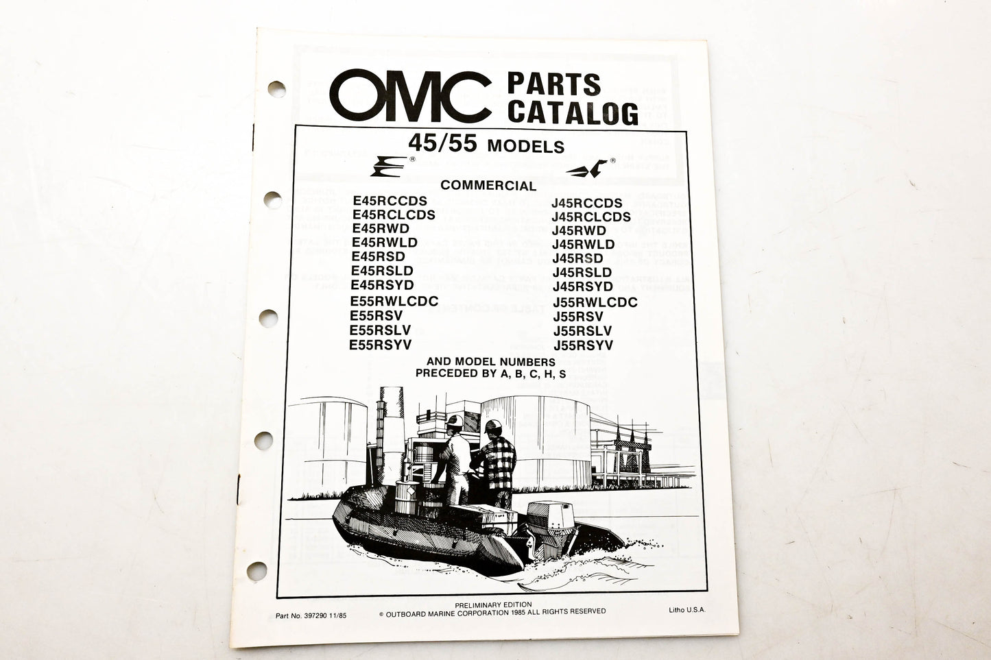OMC 397290 Parts Catalog 45/55 Models