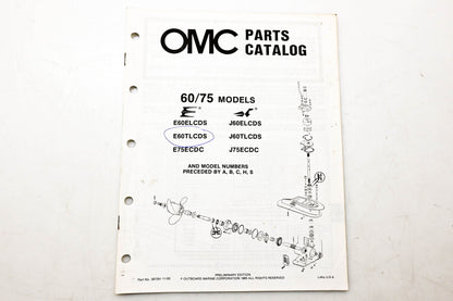 OMC 397291 Parts Catalog 60/75 Models