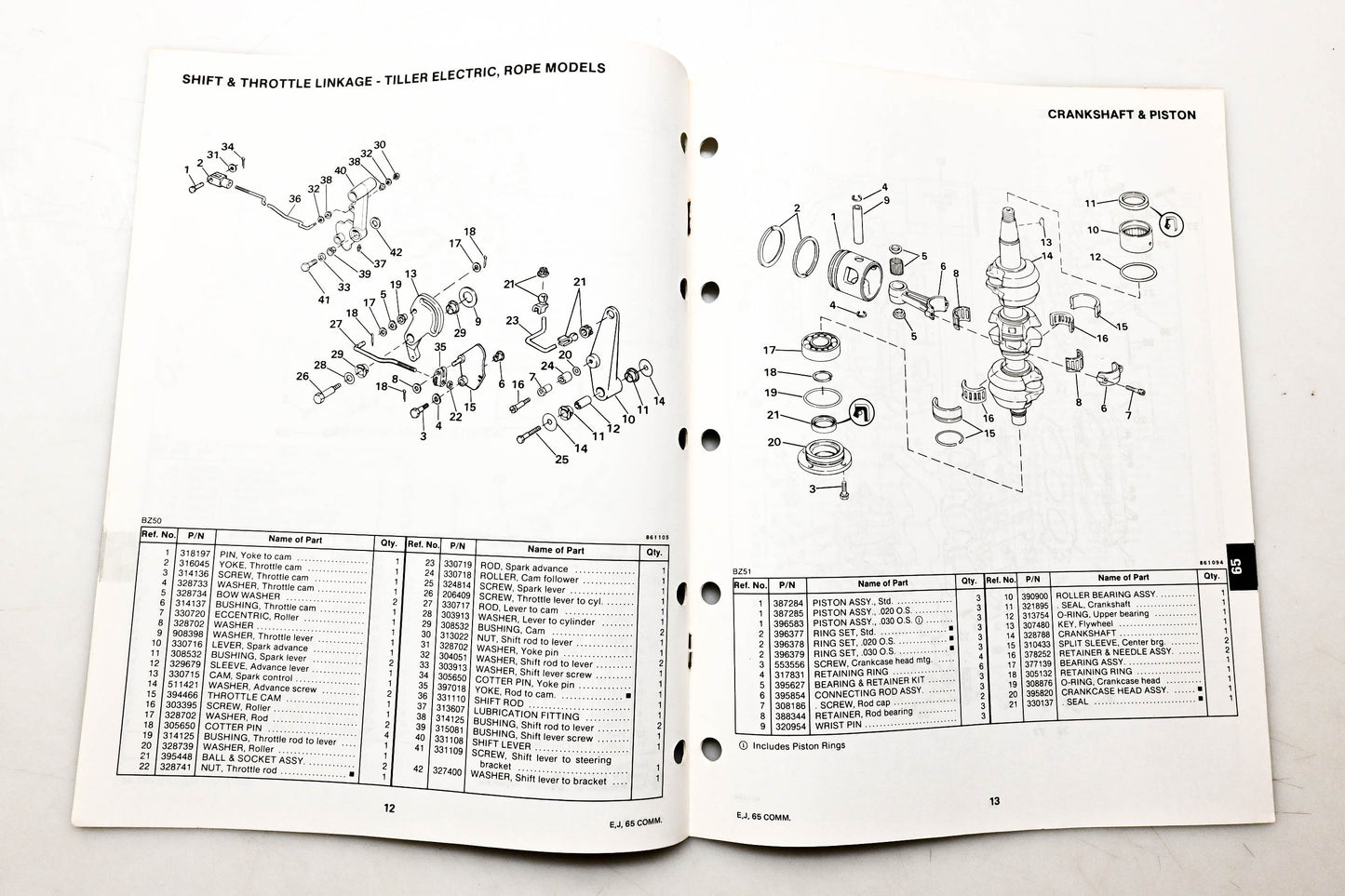 OMC 397293 Parts Catalog 65 Models