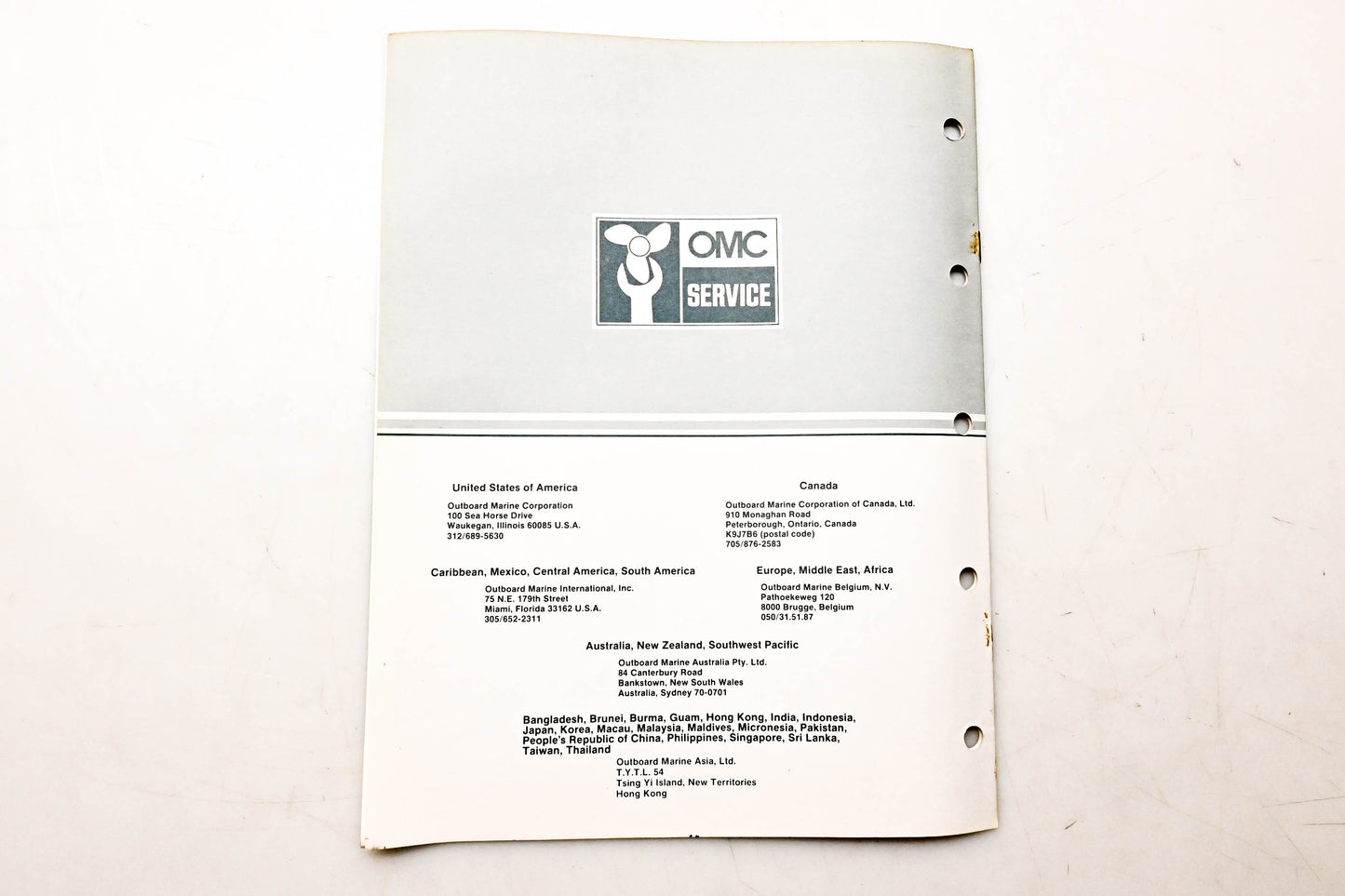 OMC 394668 Parts Catalog 2 Models