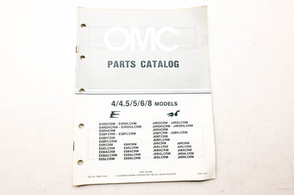OMC 394670 Parts Catalog 4/4.5/5/6/8 Models