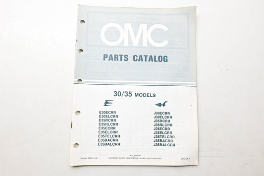 OMC 394675 Parts Catalog 30/35 Models