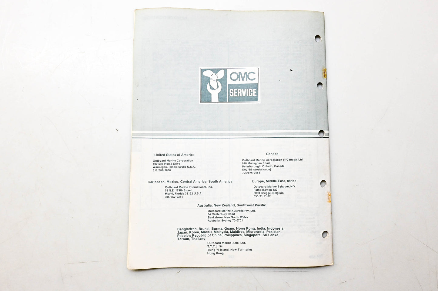 OMC 394675 Parts Catalog 30/35 Models