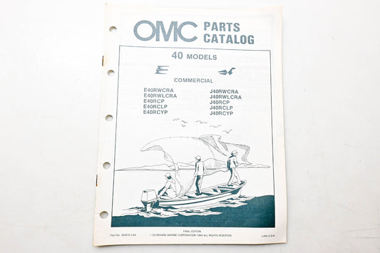 OMC 394676 Parts Catalog 40 Models