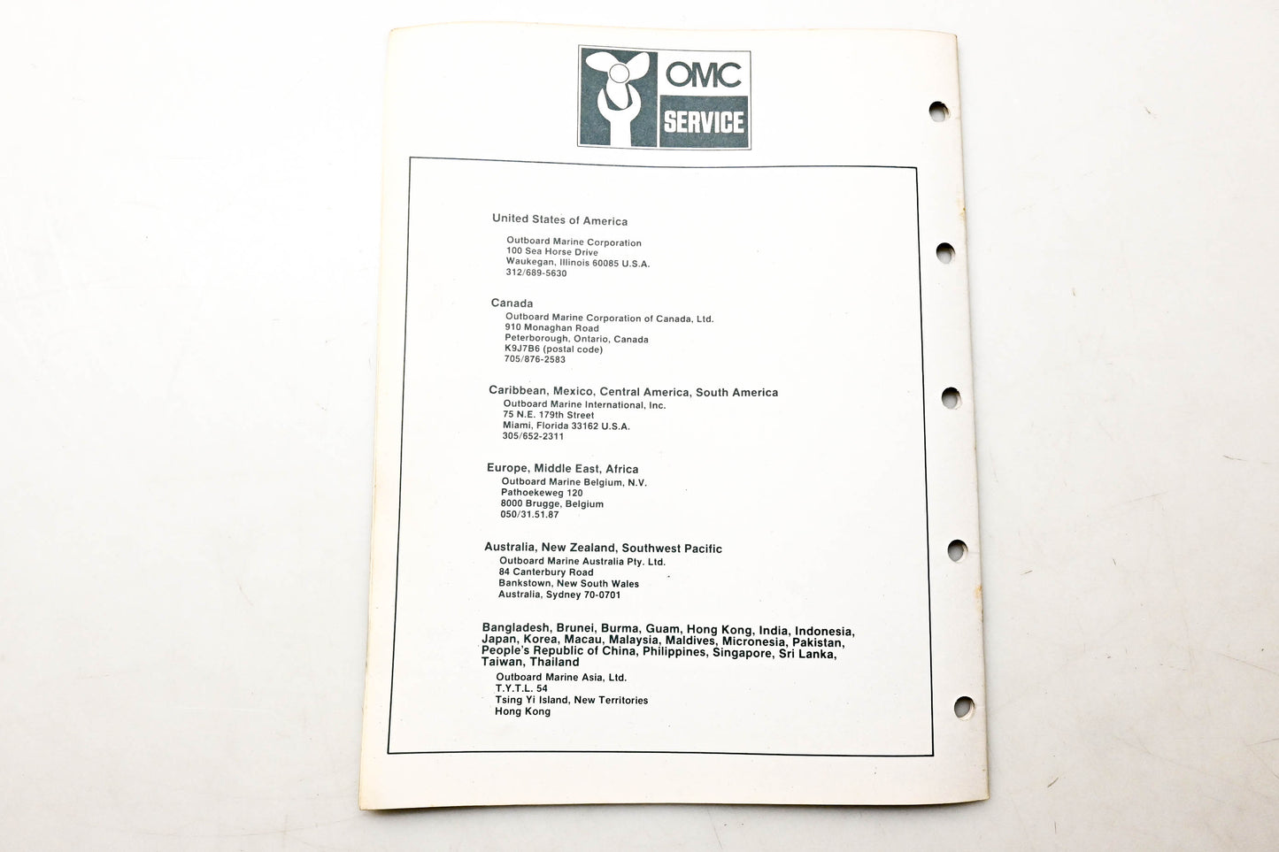 OMC 394679 Parts Catalog 100 Models
