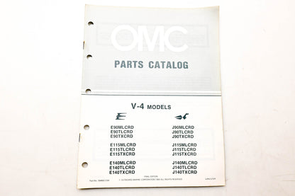OMC 394680 Parts Catalog V-4 Models