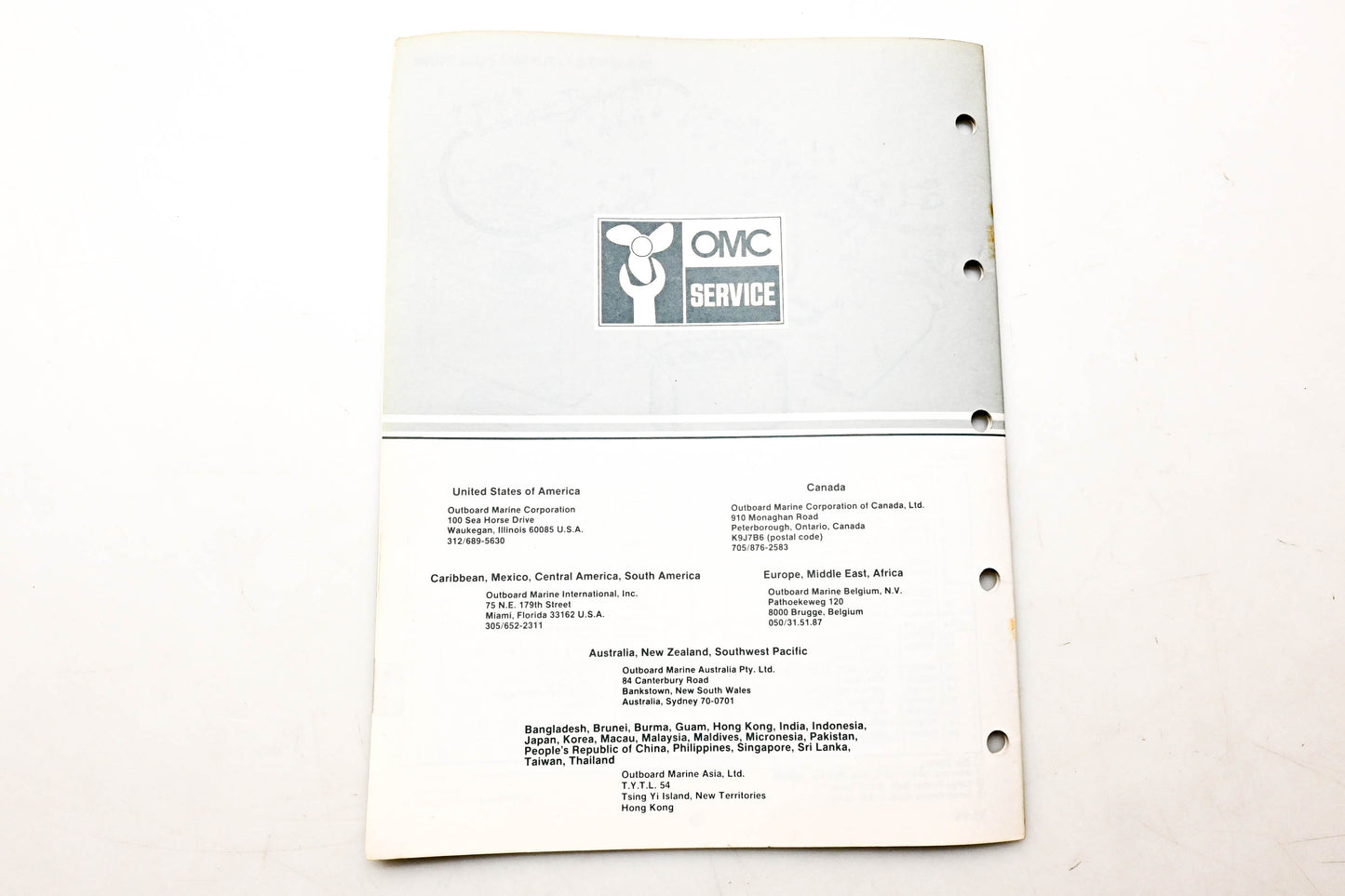 OMC 394680 Parts Catalog V-4 Models