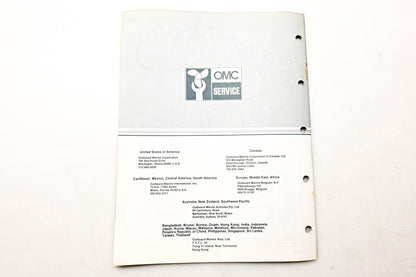 OMC 394680 Parts Catalog V-4 Models